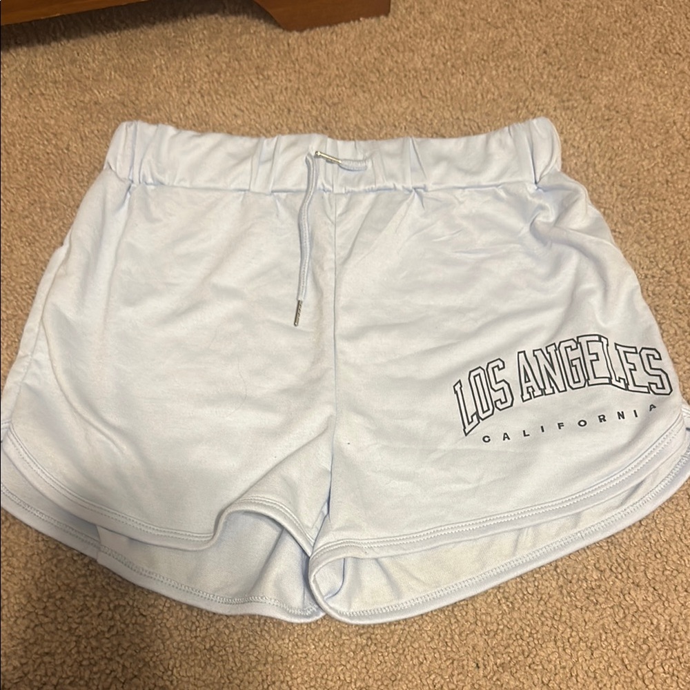 SHEIN Blue Athletic Shorts Lightweight Performance
